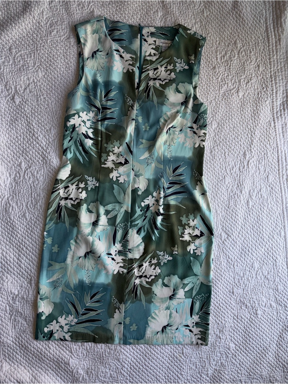 Sleeveless Floral Sheath Dress